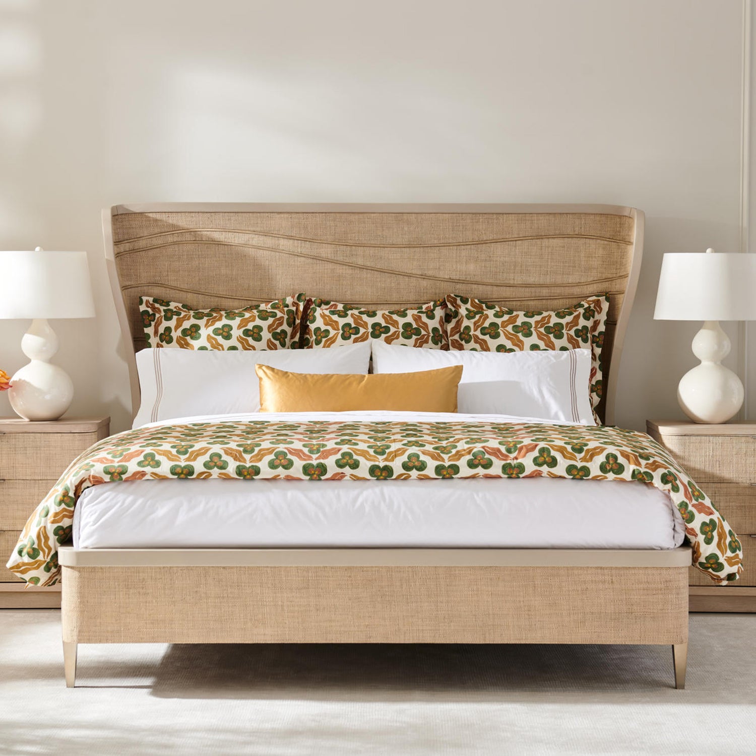 Jonathan Charles Water Seiche Woven King Bed