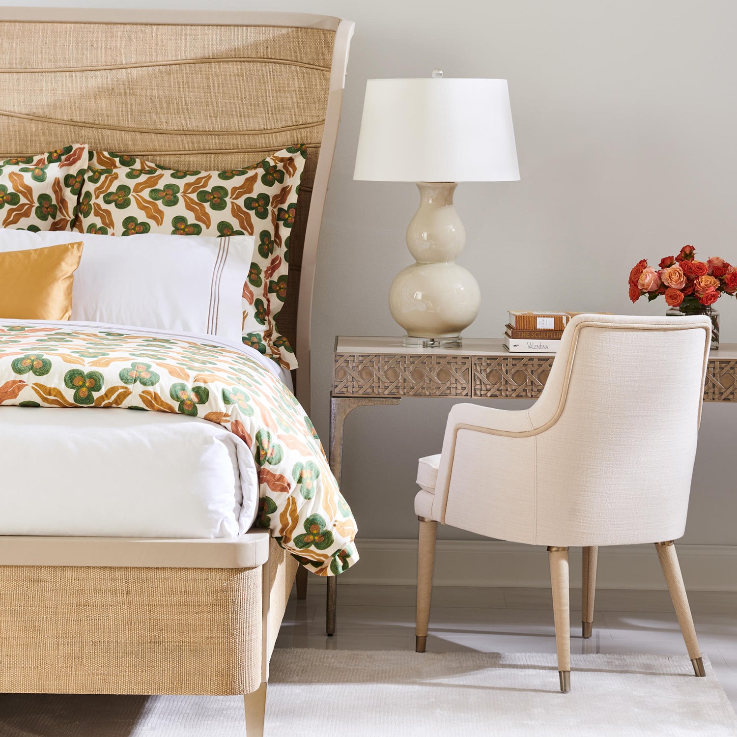 Jonathan Charles Water Seiche Woven King Bed