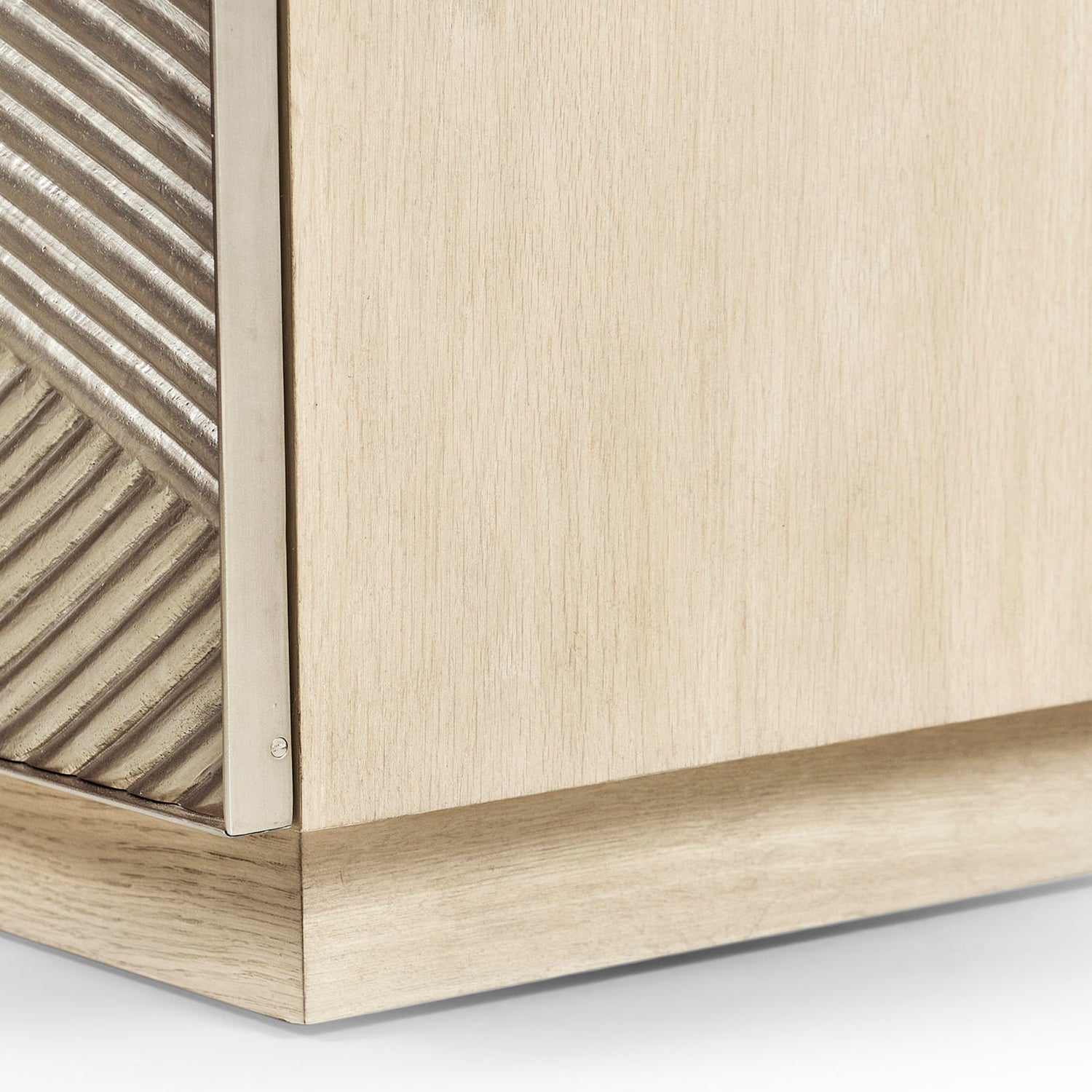 Jonathan Charles Water Capillary Cast Metal Texture Double Dresser