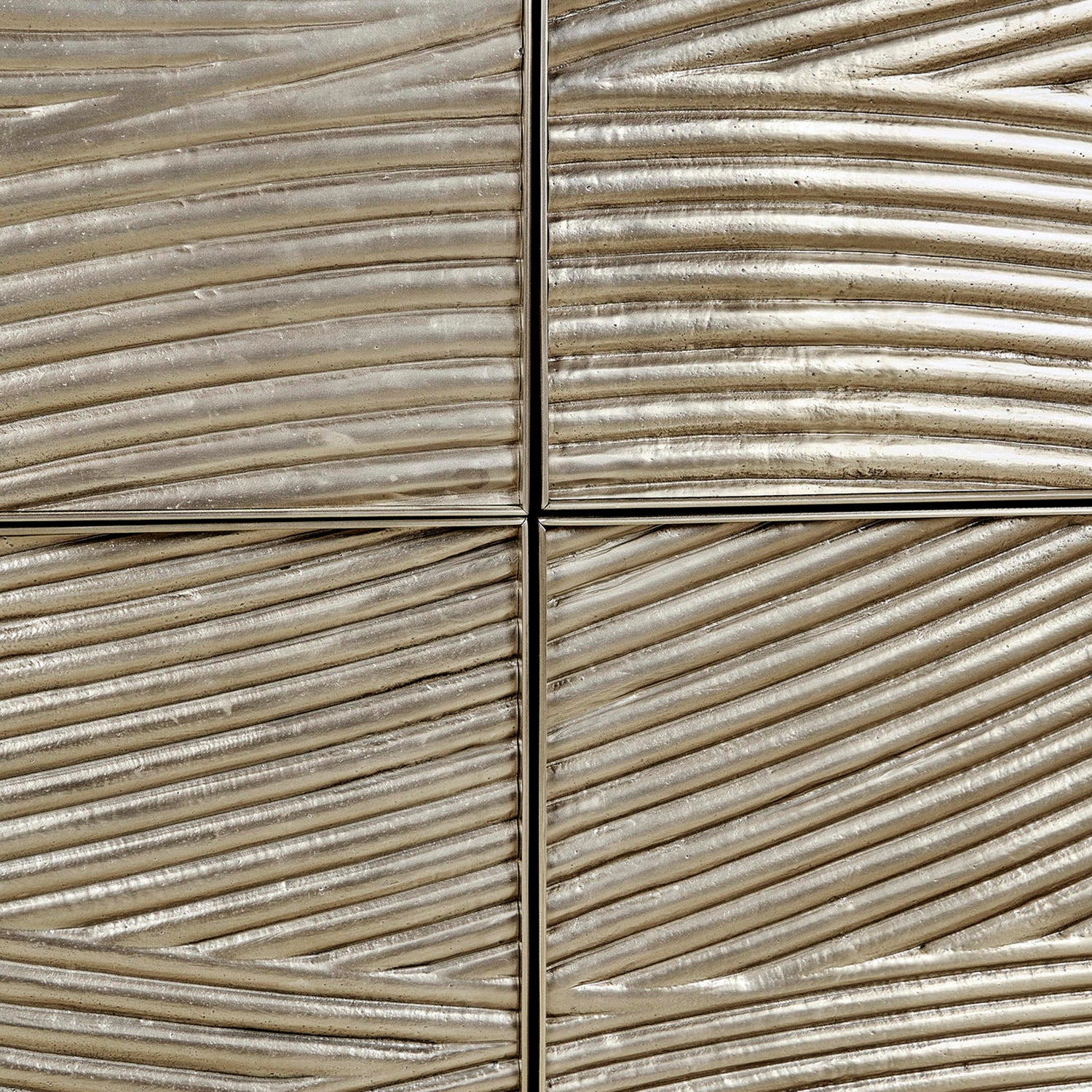 Jonathan Charles Water Capillary Cast Metal Texture Double Dresser