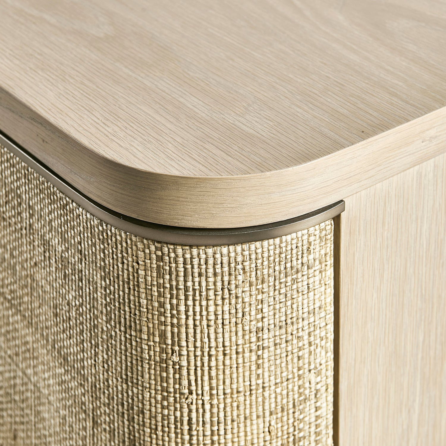 Jonathan Charles Water Seiche Woven Nightstand