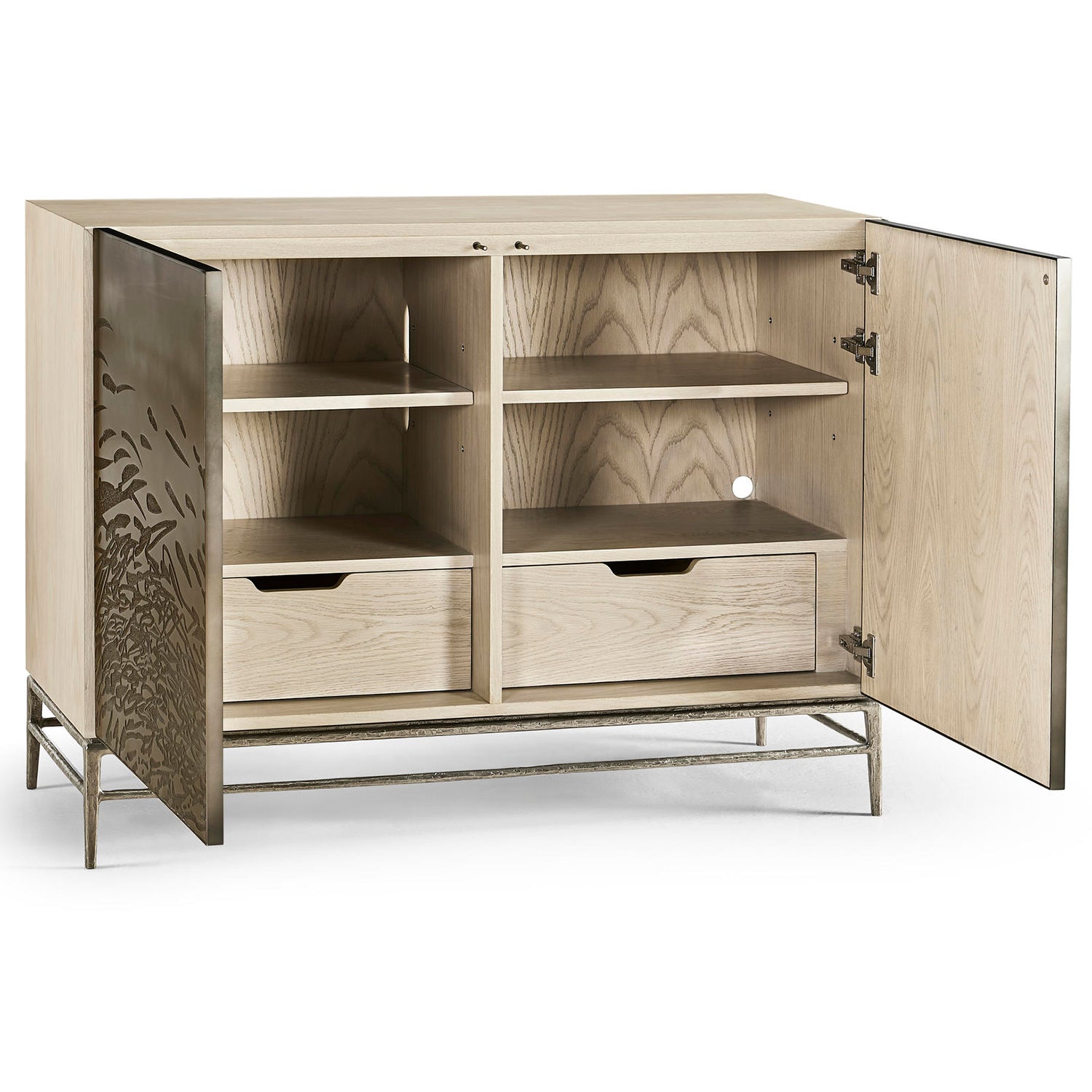 Jonathan Charles Water Diel Acid Etched Door Chest