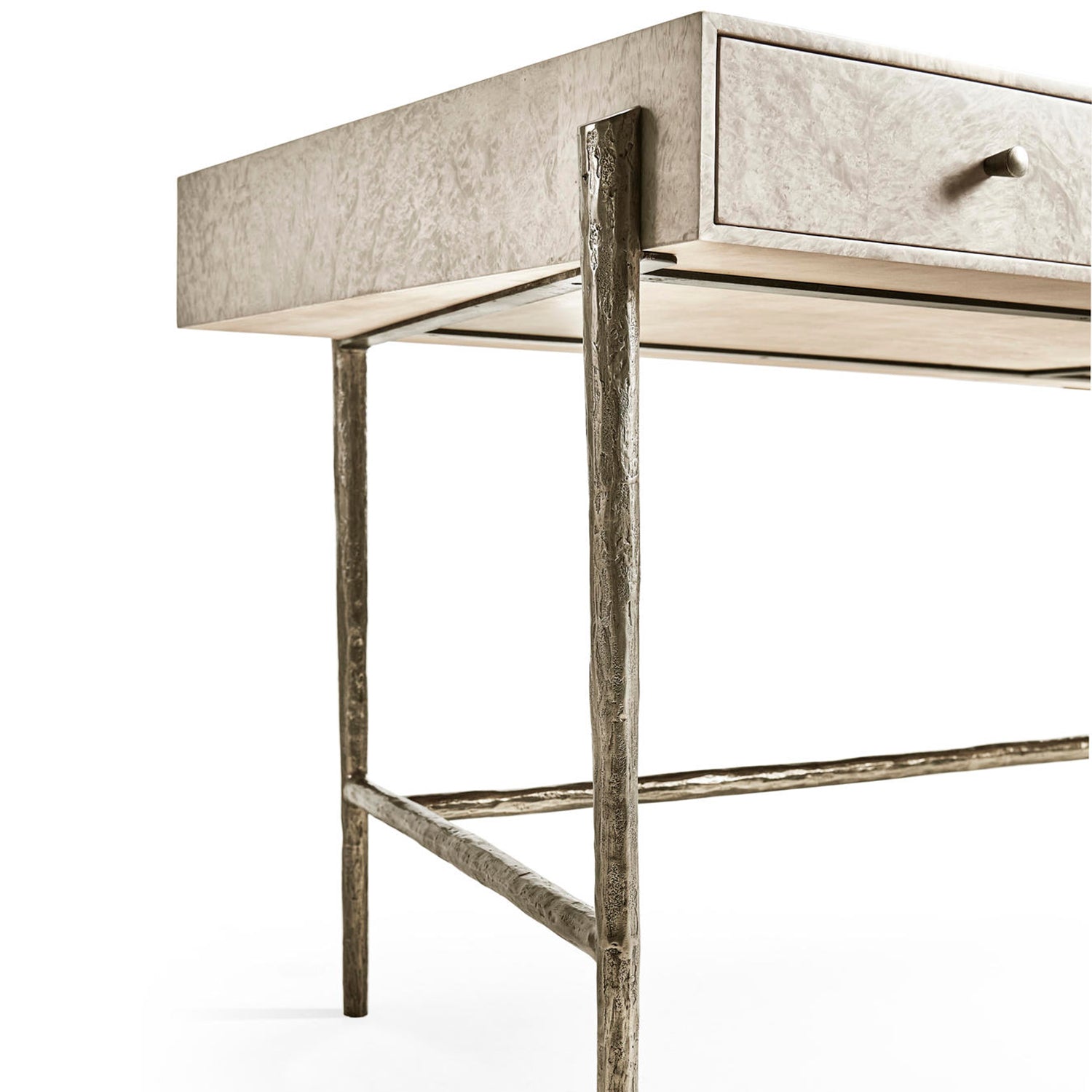 Jonathan Charles Water Surge Madrona Burl Desk