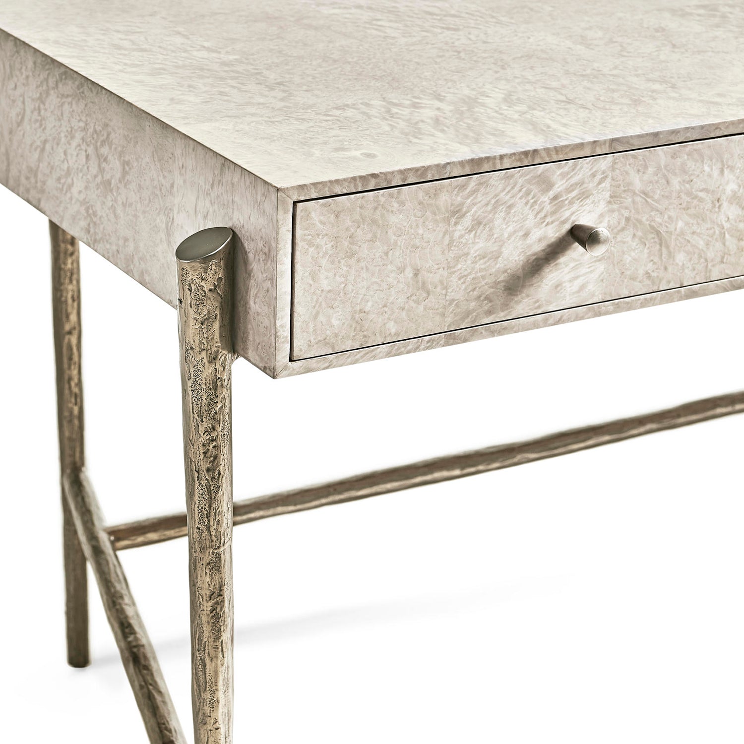 Jonathan Charles Water Surge Madrona Burl Desk