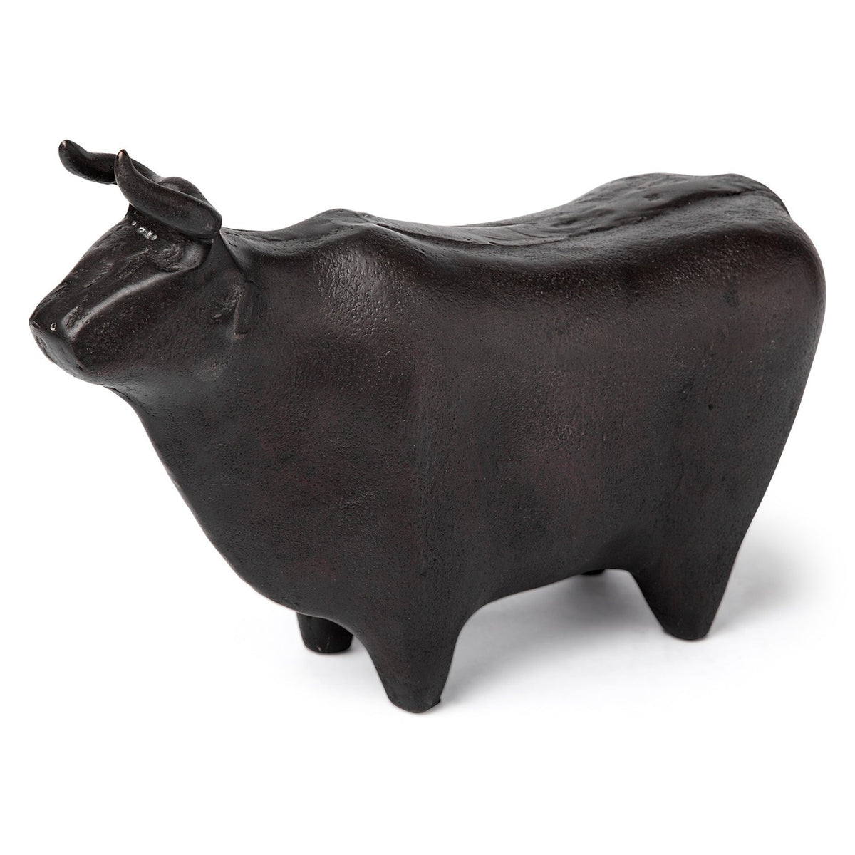 Mercana Taurus II Black Cast Aluminum Bull Decorative Object, primary product view