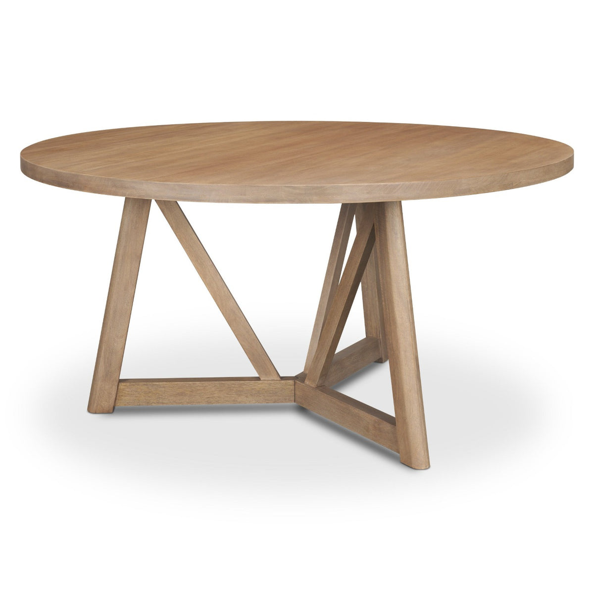 Mercana Legolas Brown Wood Round Dining Table, primary product view