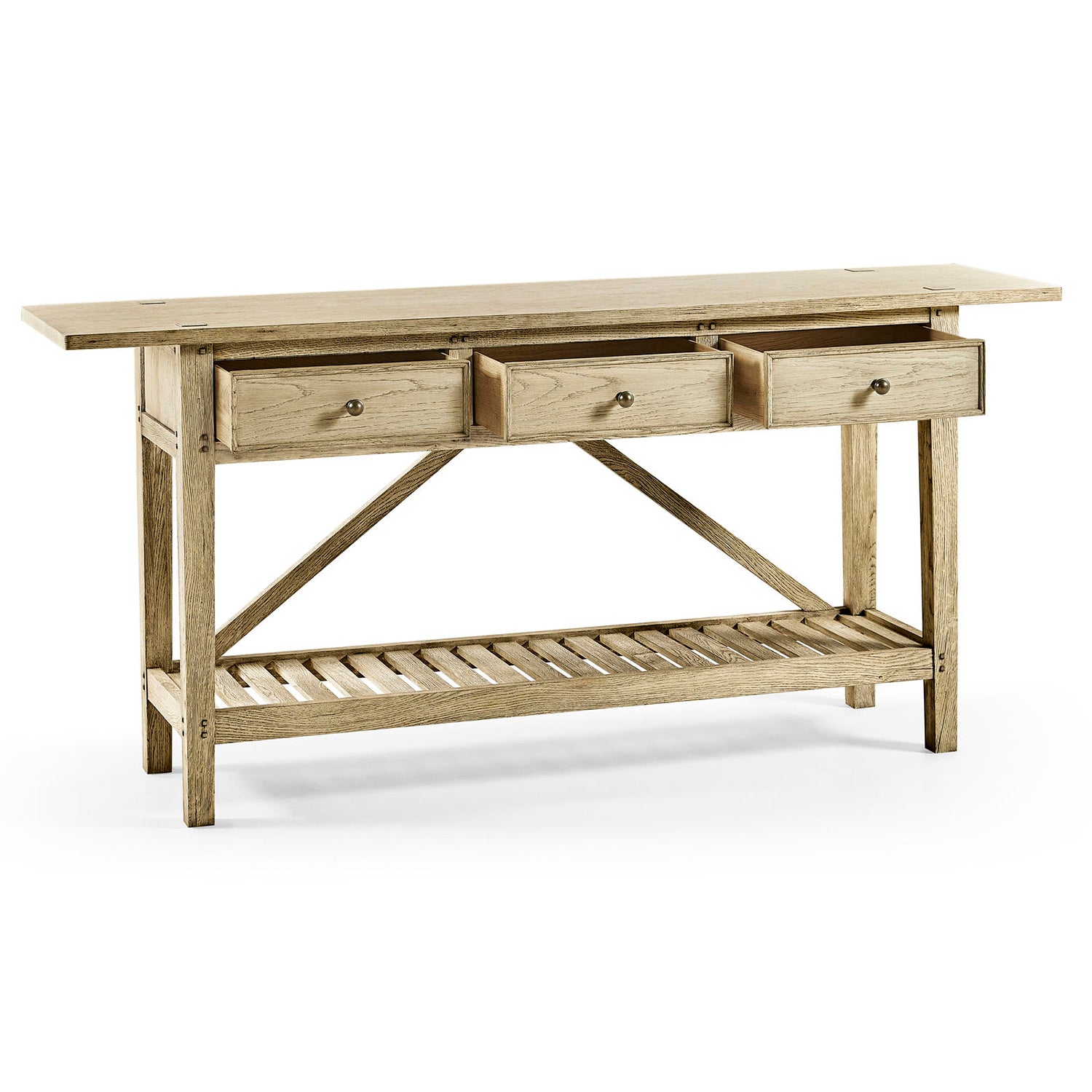 Jonathan Charles Inclination Rustic French Console Table