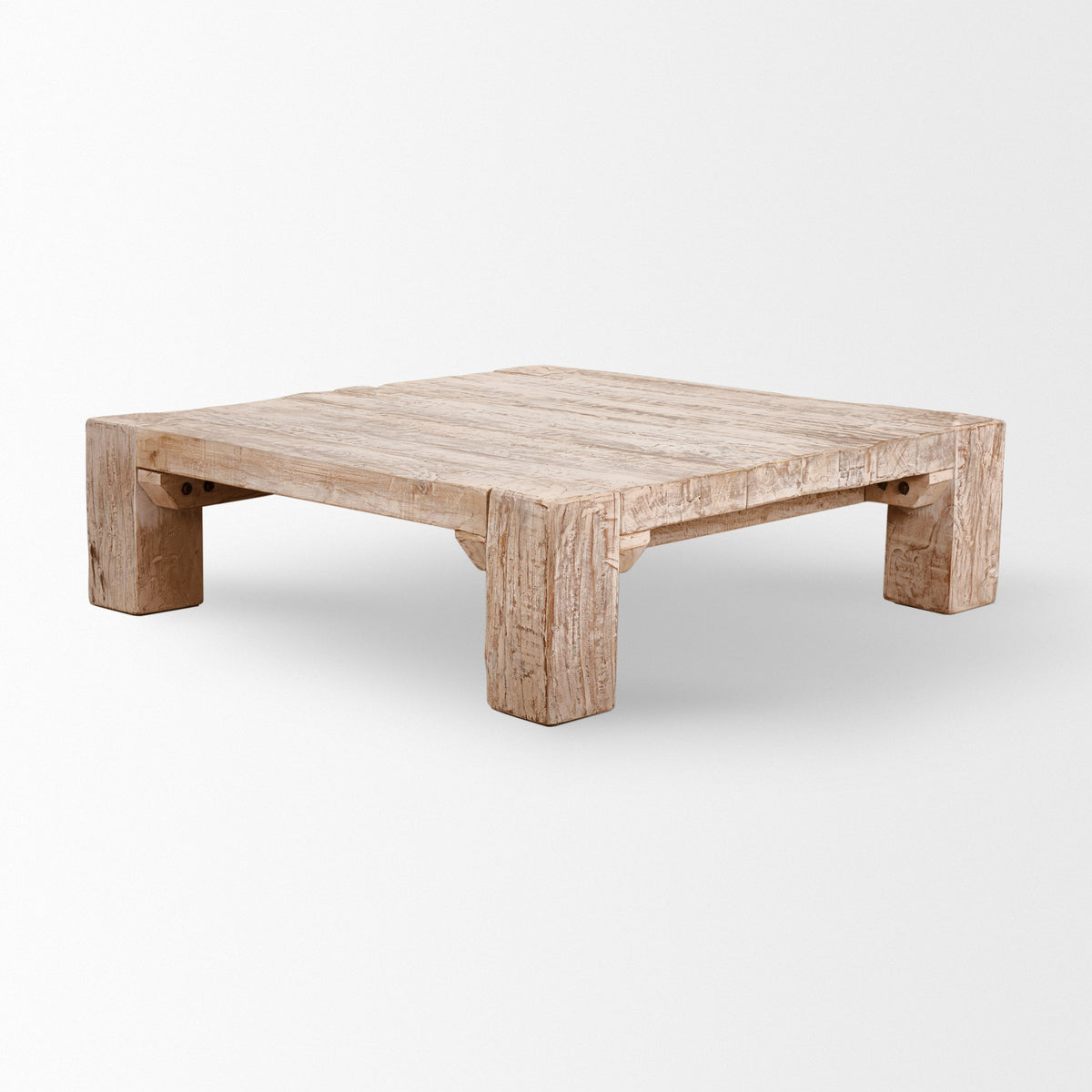 Mercana McArthur Square Reclaimed Solid Wood Coffee Table