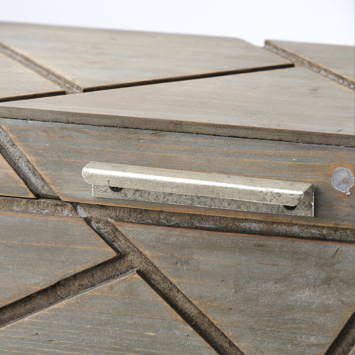 Mercana Niobe (Set of 2) 16L x 11W Gray Wooden Nesting Boxes