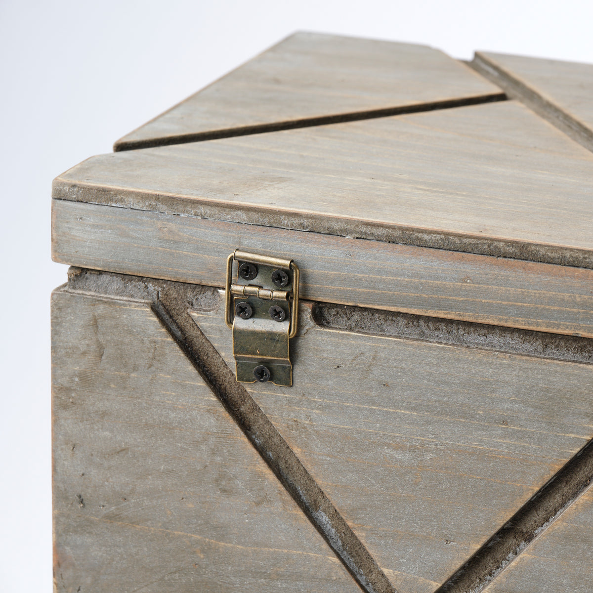 Mercana Niobe (Set of 2) 16L x 11W Gray Wooden Nesting Boxes