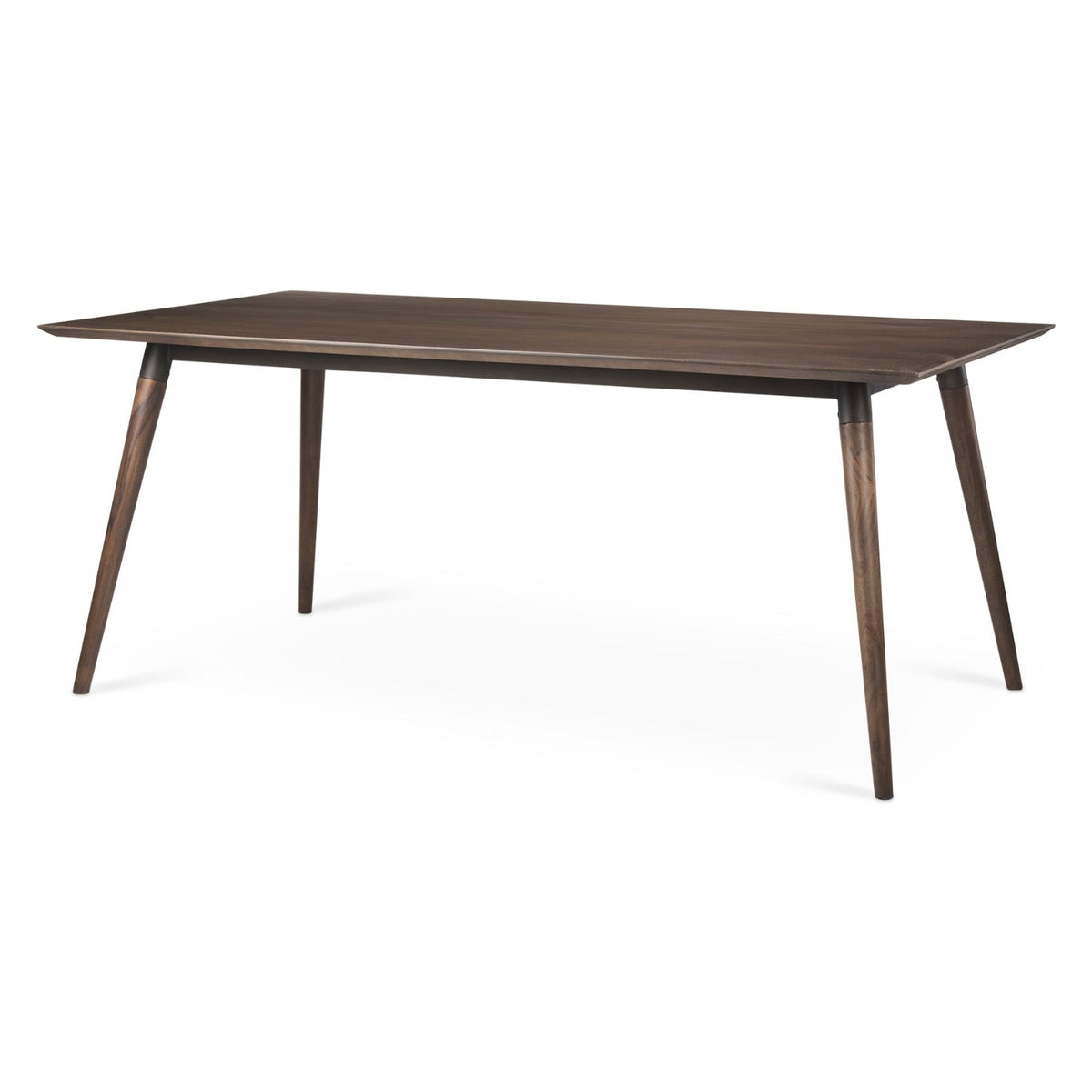 Mercana Nicholas Brown Wood & Metal/Wood Dining Table, primary product view