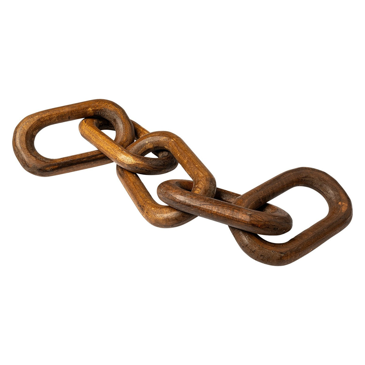 Mercana Alix 29L x 5W Brown Wooden Hand-Made 5 Link Chain