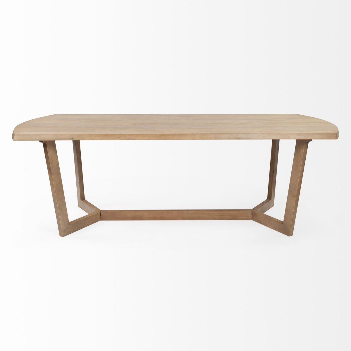Mercana Denver 92"L x 39"W Rectangular Dining Table | Modern | Brown Wood | Seats 6