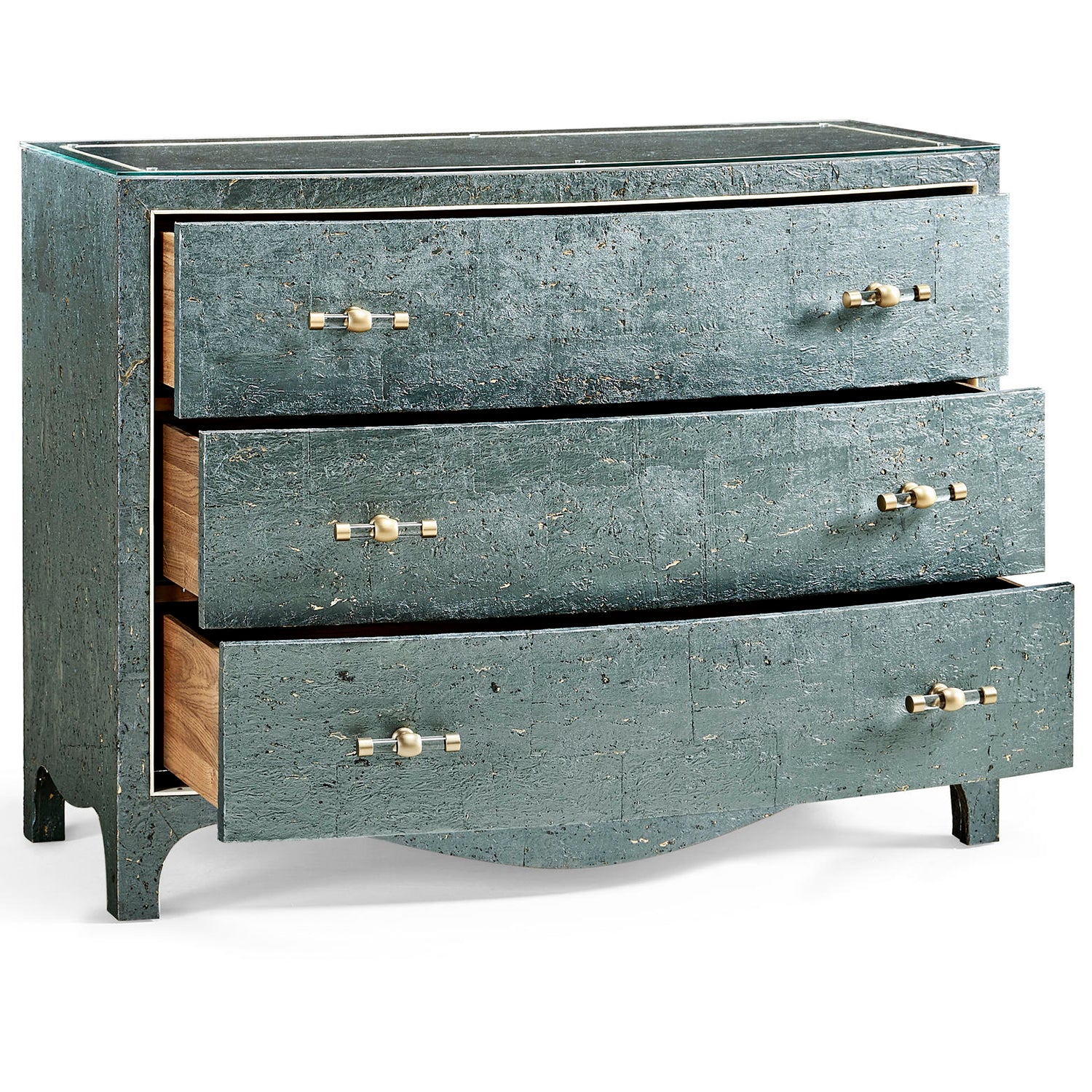 Jonathan Charles Suberin Bow Front Chest