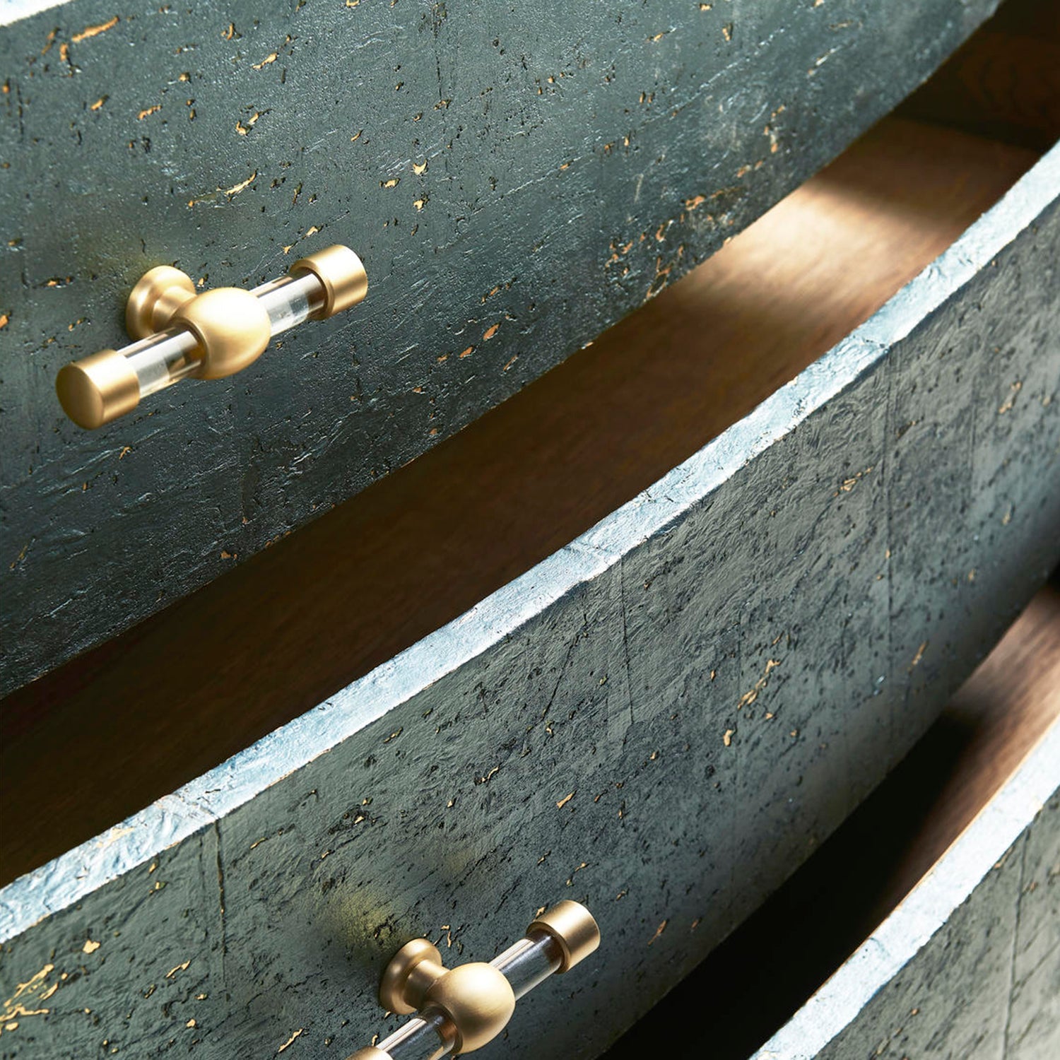 Jonathan Charles Suberin Bow Front Chest