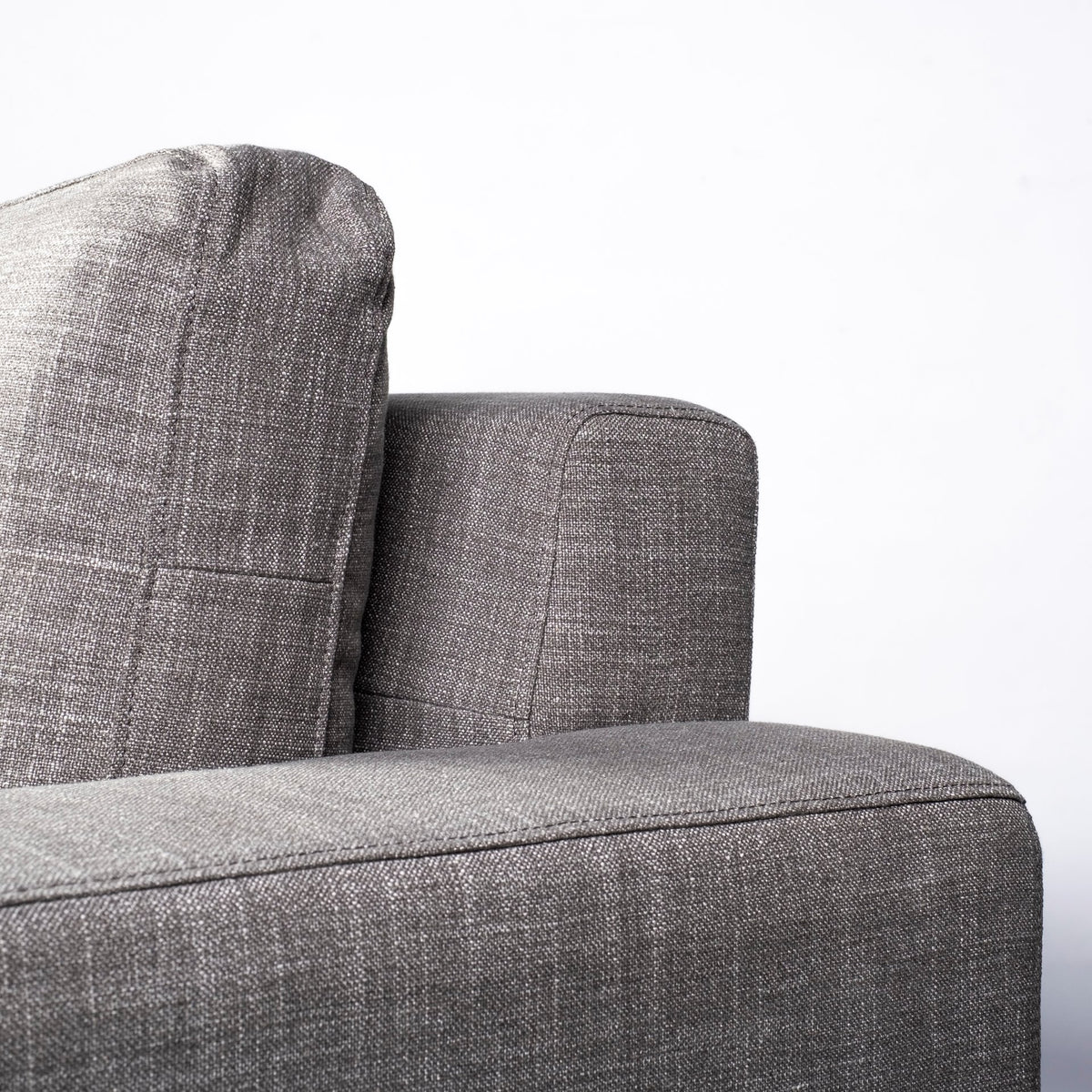 Mercana Colburne II 95" Gray Upholstered Three Seater Sofa