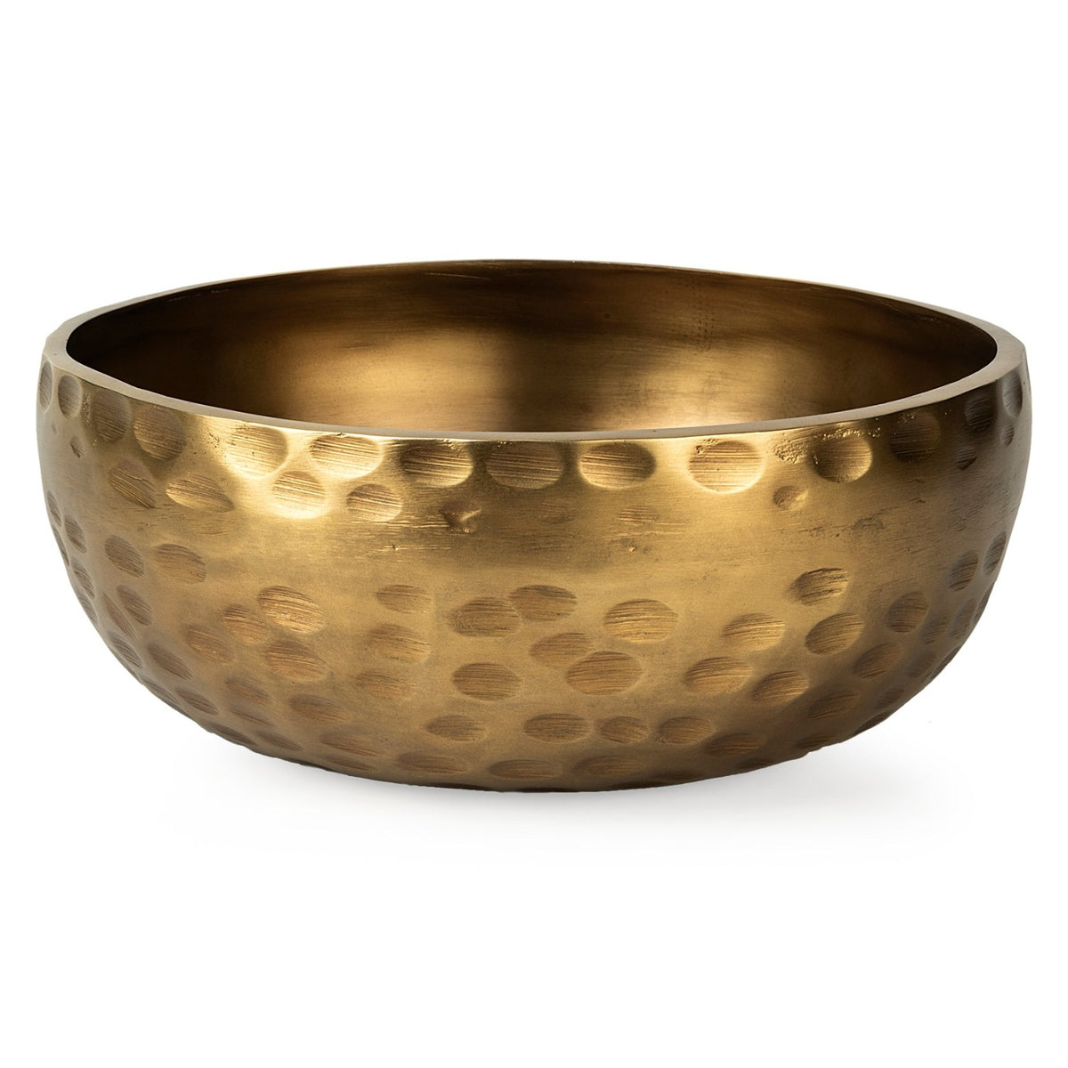 Mercana Karmel Gold Hammered Aluminum Bowl, primary product view