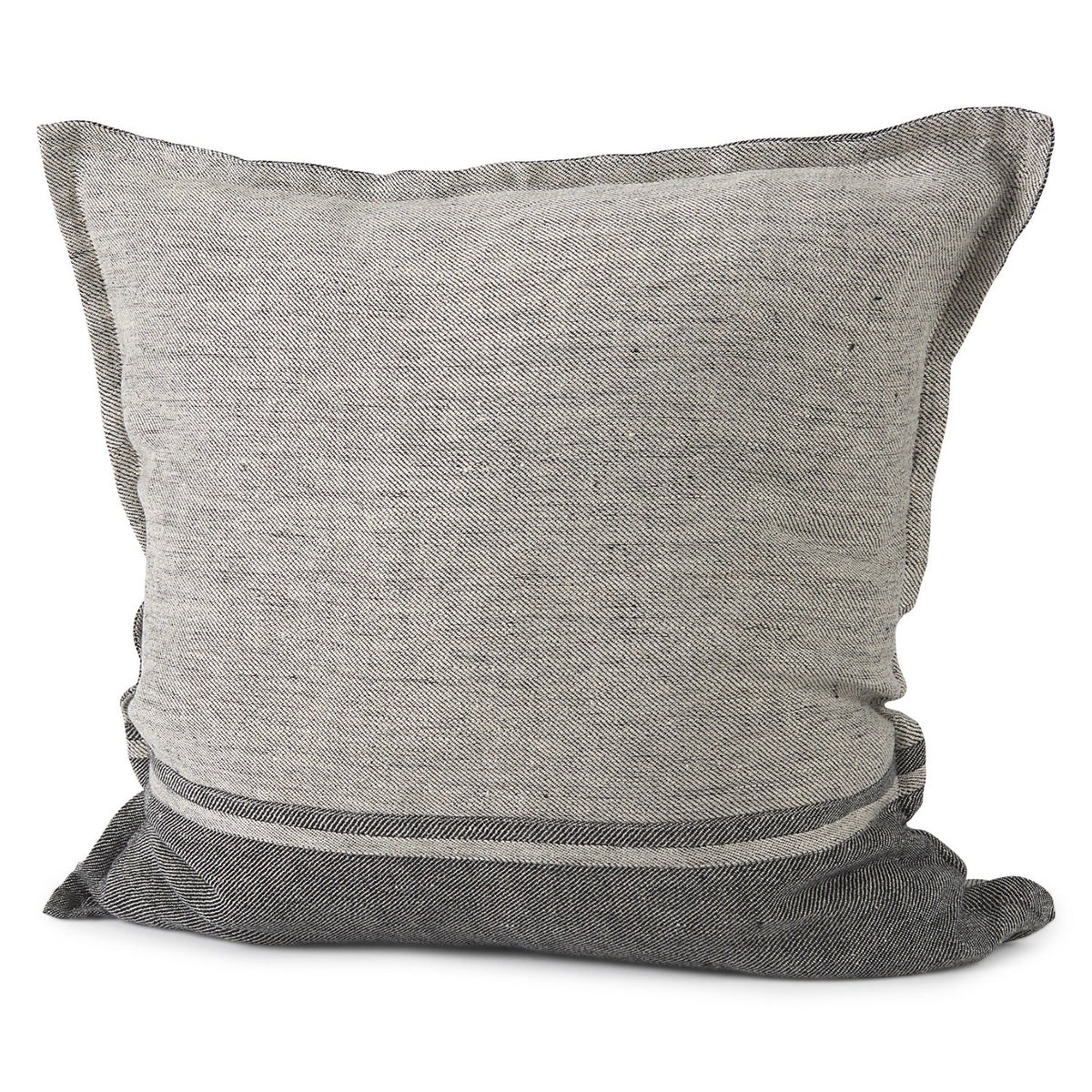 Mercana Zadie Light Gray and Dark Gray Color Blocked Pillow Cover, primary product view