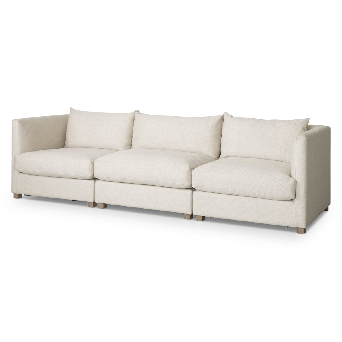 Mercana Valence 3 Piece Beige Modular Sofa Set, primary product view