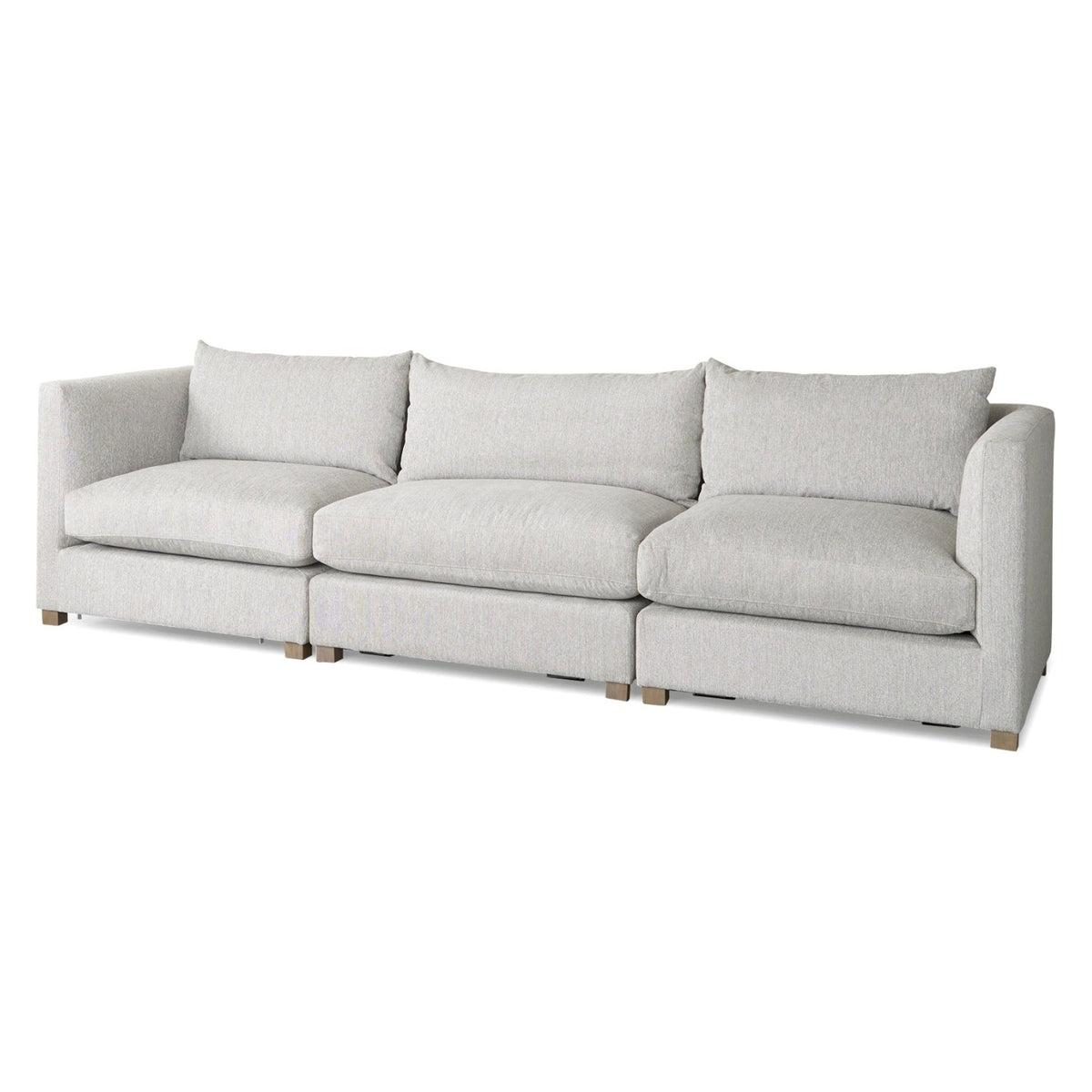 Mercana Valence 3 Piece Light Gray Modular Sofa Set, primary product view