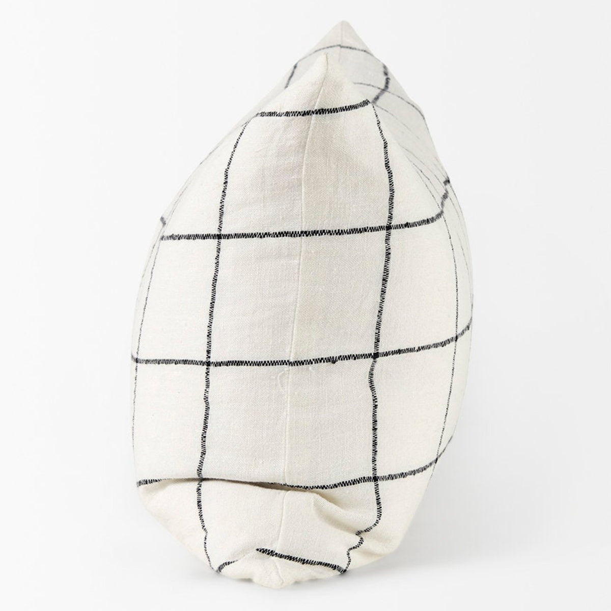 Mercana Suzanne White/Black Square Pattern Pillow Cover