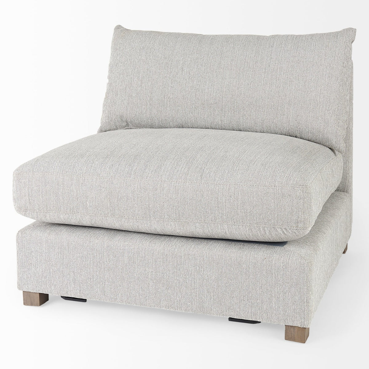 Mercana Valence 3 Piece Light Gray Modular Sofa Set