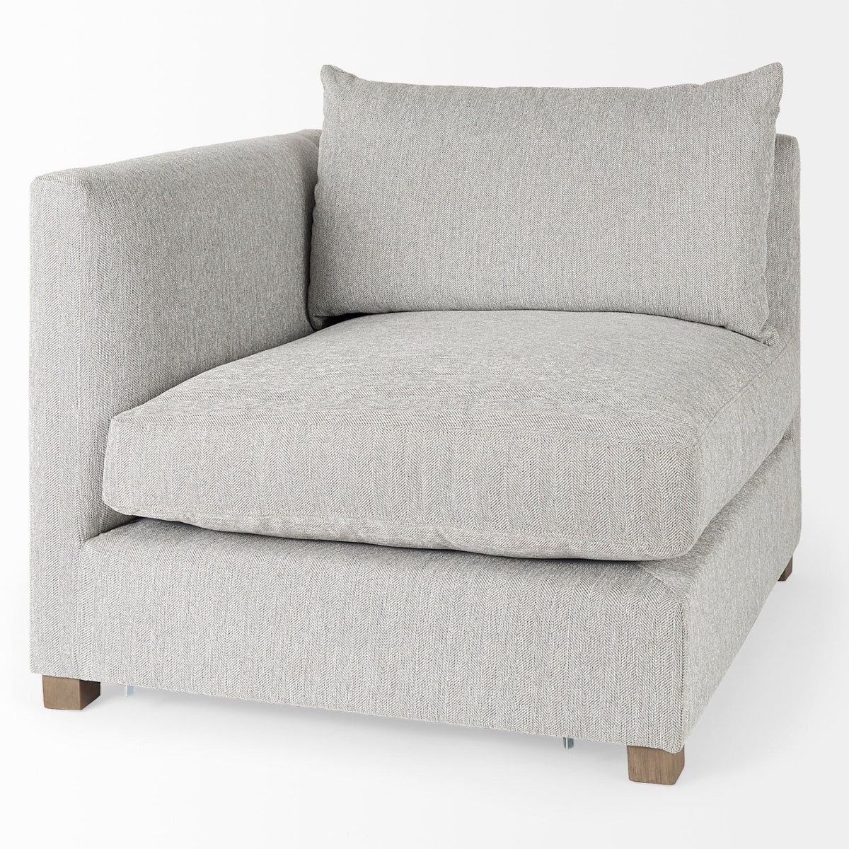 Mercana Valence 2 Piece Light Gray Modular Sofa Set