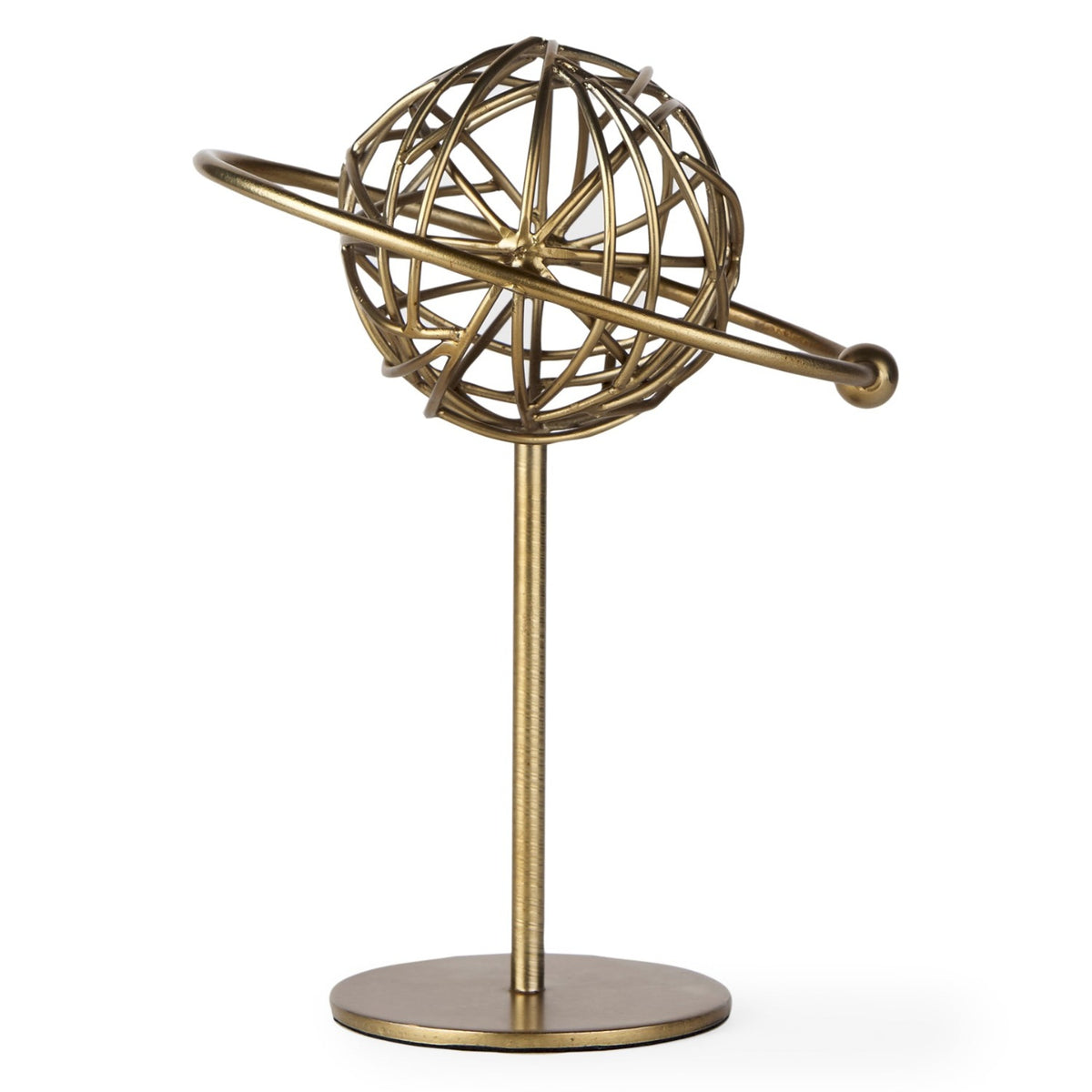 Mercana Atlas Gold Metal Solar System Ornament, primary product view