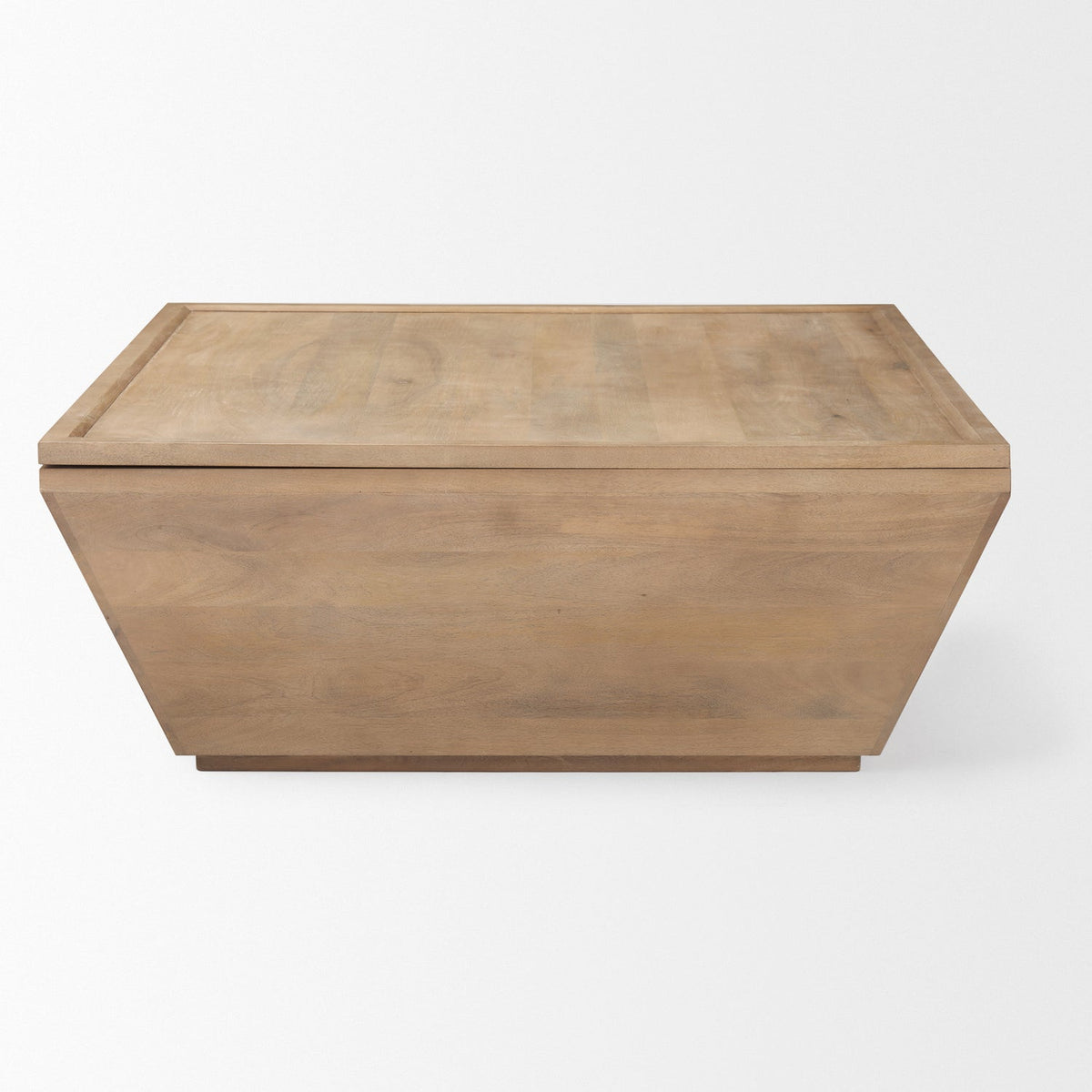 Mercana Wyatt 41.0L x 41.0W x 16.0H Brown Wood Angular Coffee Table