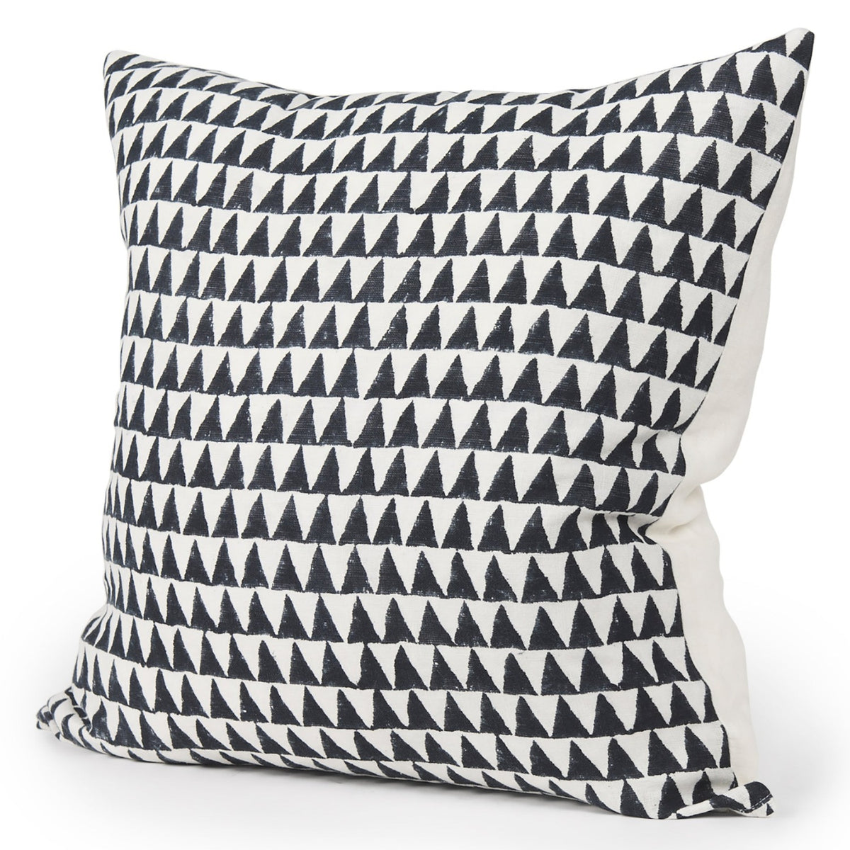 Mercana Jolie Cream w/Black Print Linen Square Pillow Cover, primary product view