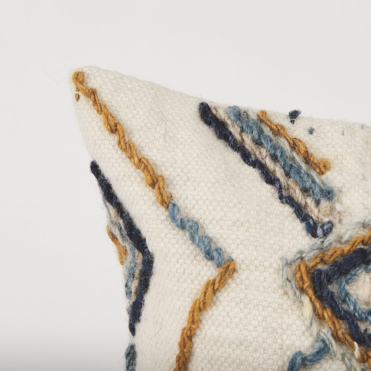 Mercana Kitt Cream Multi Colored Patterned Lumbar Pillow Cover
