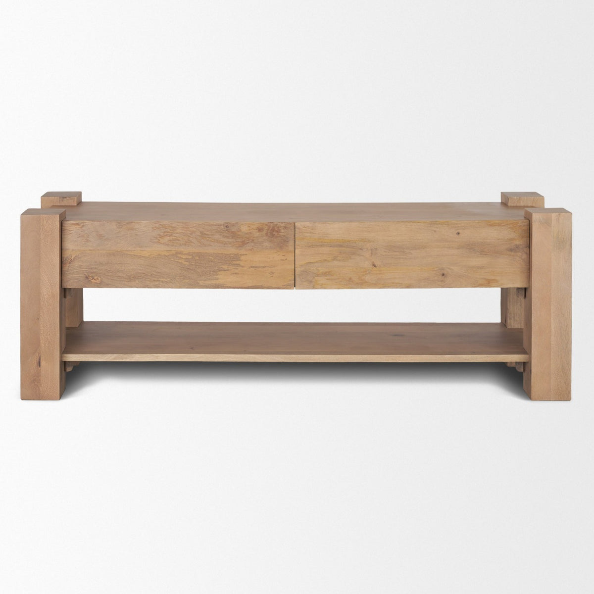 Mercana Beth Light Brown Wood Media Console
