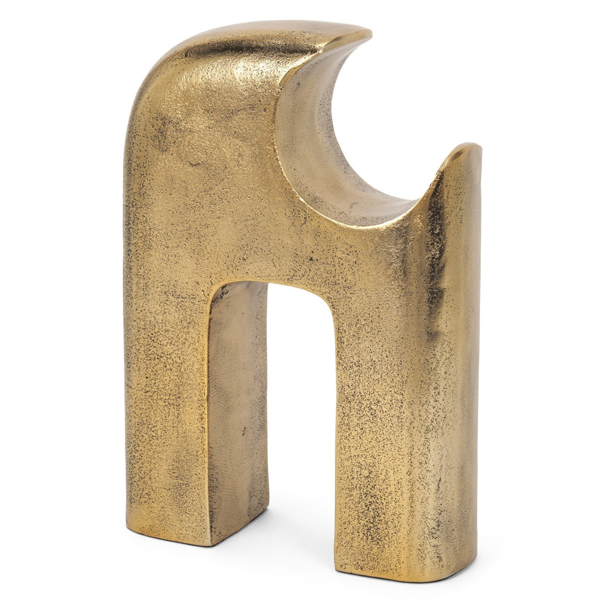 Mercana Renni Antiqued Brass Small Decorative Sculpture in Gold, primary product view
