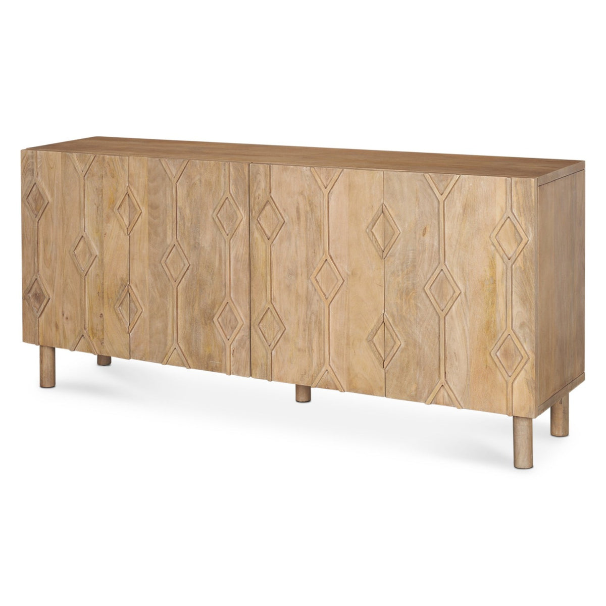 Mercana Heera Light Brown Diamond w/Shelf Motif Sideboard, primary product view