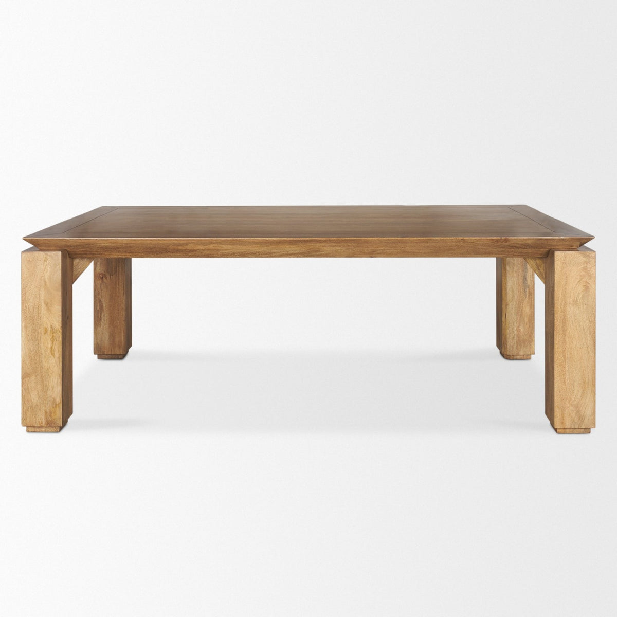 Mercana Sapphira 84"L x 42"W Rectangular Dining Table | Modern | Med Brown Wood | Seats 8