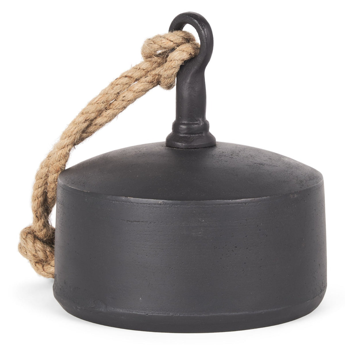 Mercana Quincy Large Matte Black Metal Decorative Bell Object, primary product view