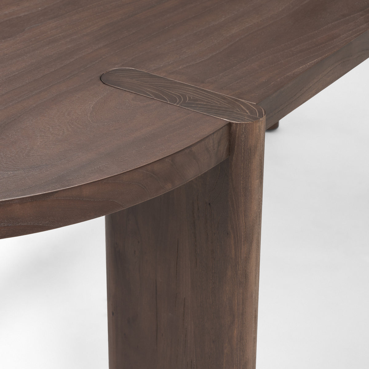 Mercana Sohan 91"L x 38"W Oval Dining Table | Dark Brown Wood | Seats 8