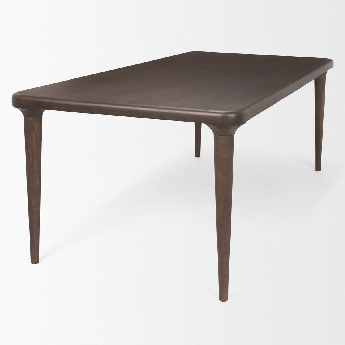Mercana Suvan 72"L x 36"W Rectangular Dining Table | Modern | Med-Dark Brown Wood | Seats 6