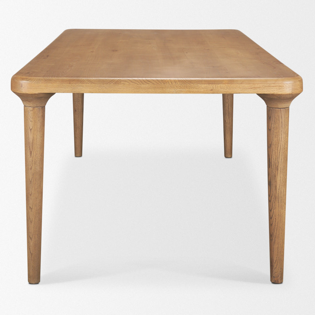 Mercana Suvan 84"L x 42"W Rectangular Dining Table | Modern | Light Brown Wood | Seats 8