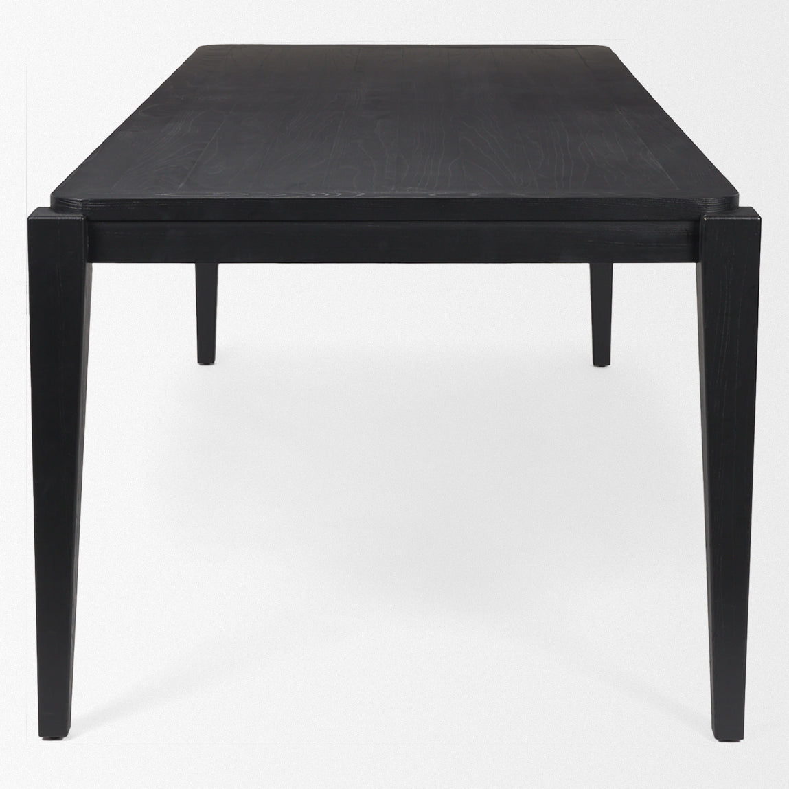 Mercana Teva 92"L x 39"W Rectangular Dining Table | Modern | Black Wood | Seats 8