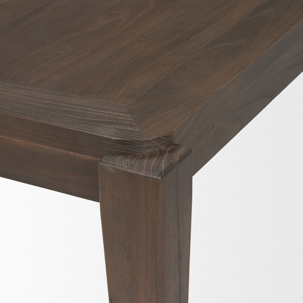 Mercana Teva 72"L x 39"W Rectangular Dining Table | Modern | Dark Brown Wood | Seats 6