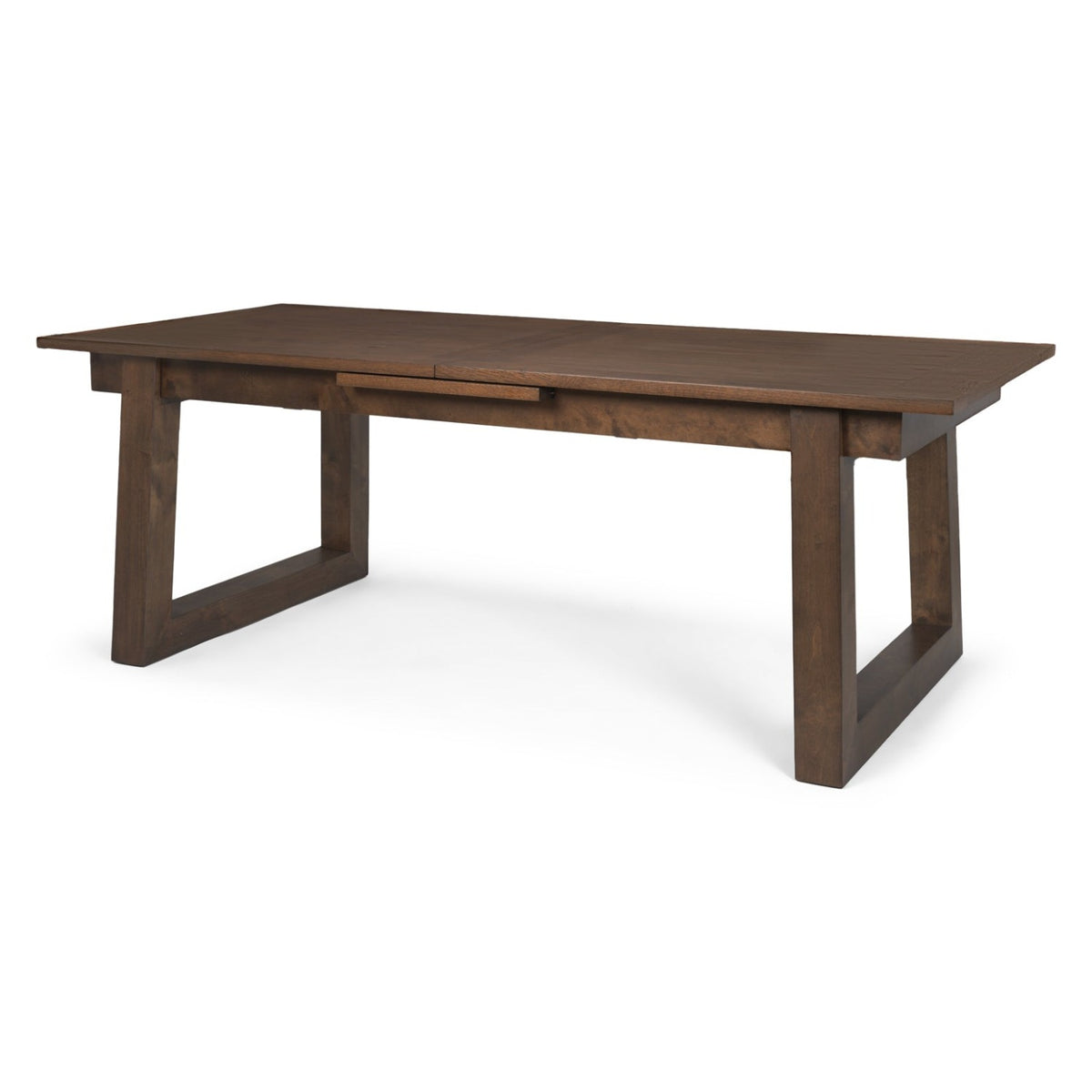 Mercana Takota Dark Brown Wood Rectangular Extendable Dining Table, primary product view