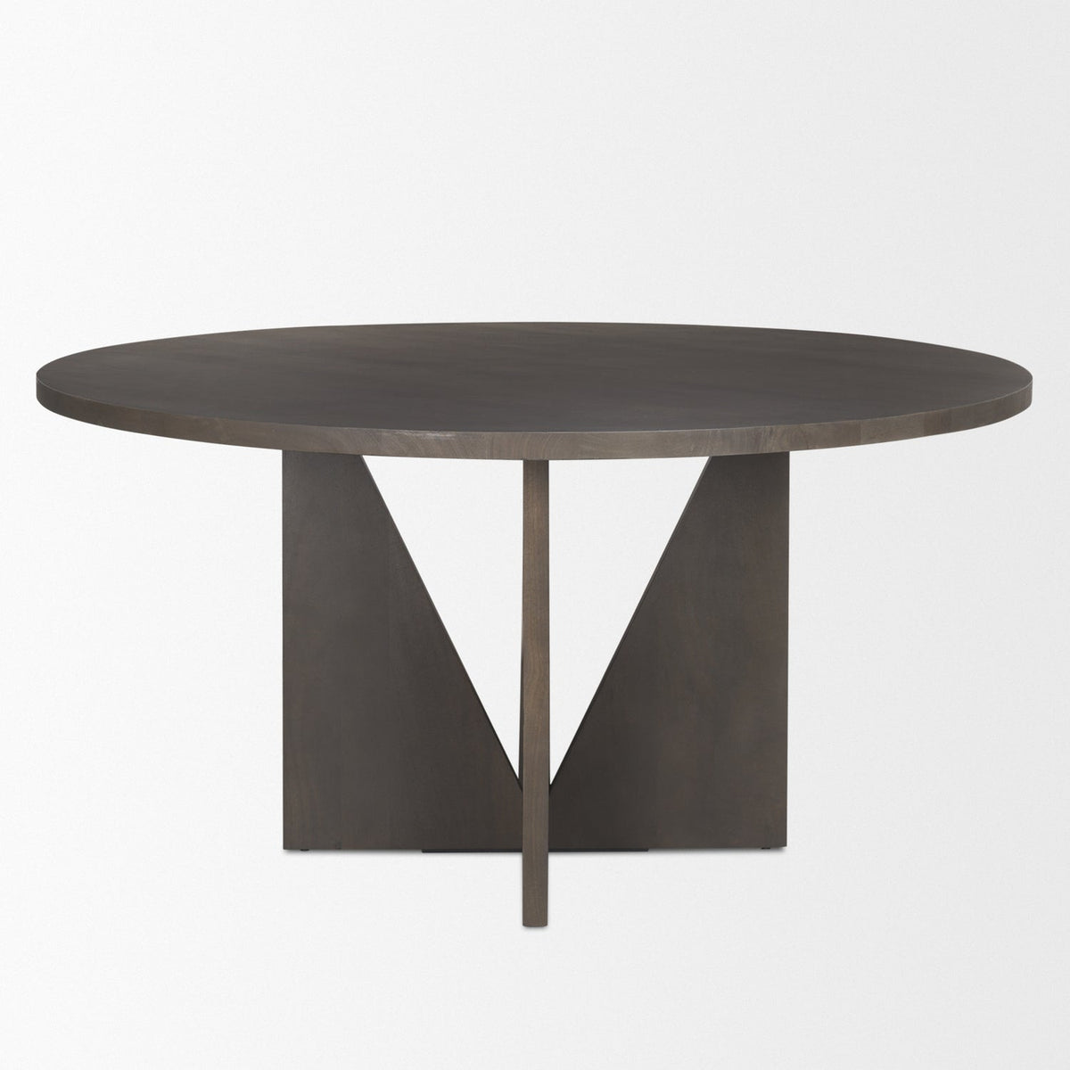 Mercana Tarro 60" Round Dining Table | Espresso Wood | Seats 6