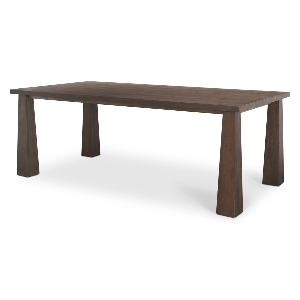 Mercana Wolcott Dark Brown Wood Rectangular Dining Table, primary product view