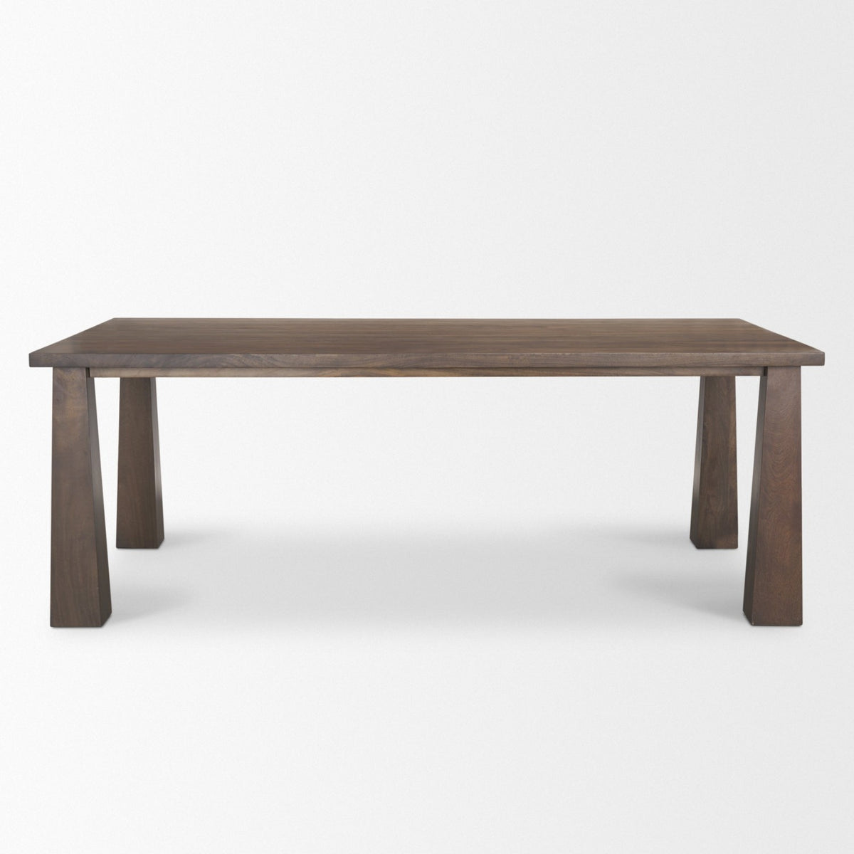 Mercana Wolcott 84"L x 42"W Rectangular Dining Table | Modern | Dark Brown Wood | Seats 8
