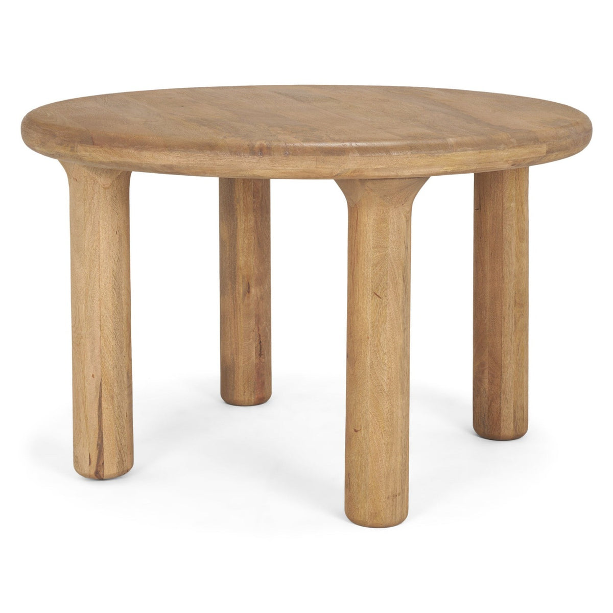 Mercana Soma Light Brown Wood Round Dining Table, primary product view