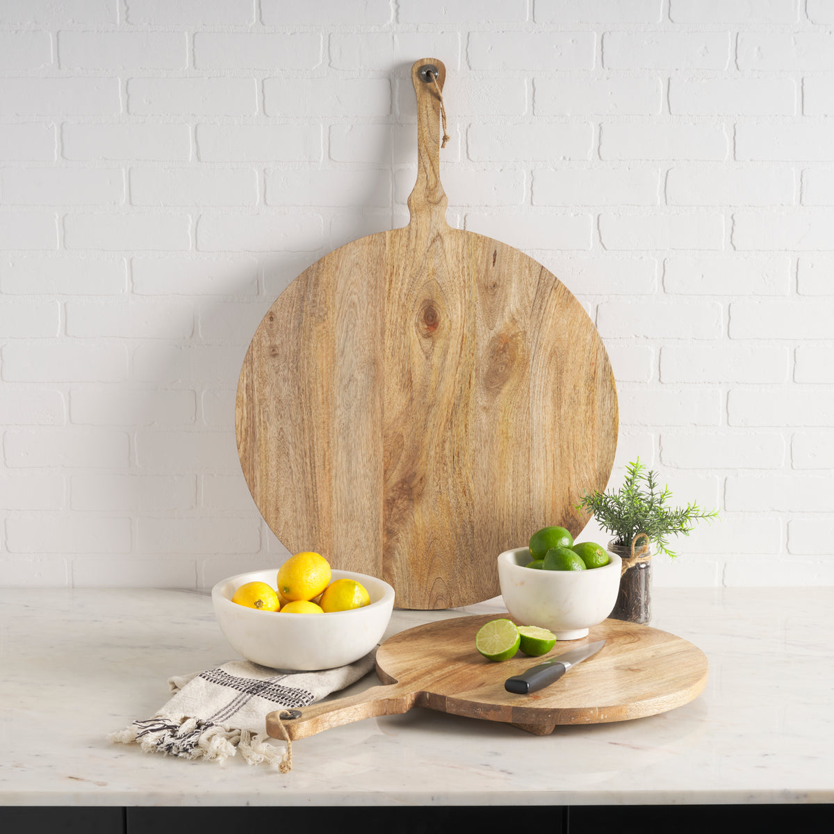 Mercana Katora Large Premium Solid White Marble Bowl