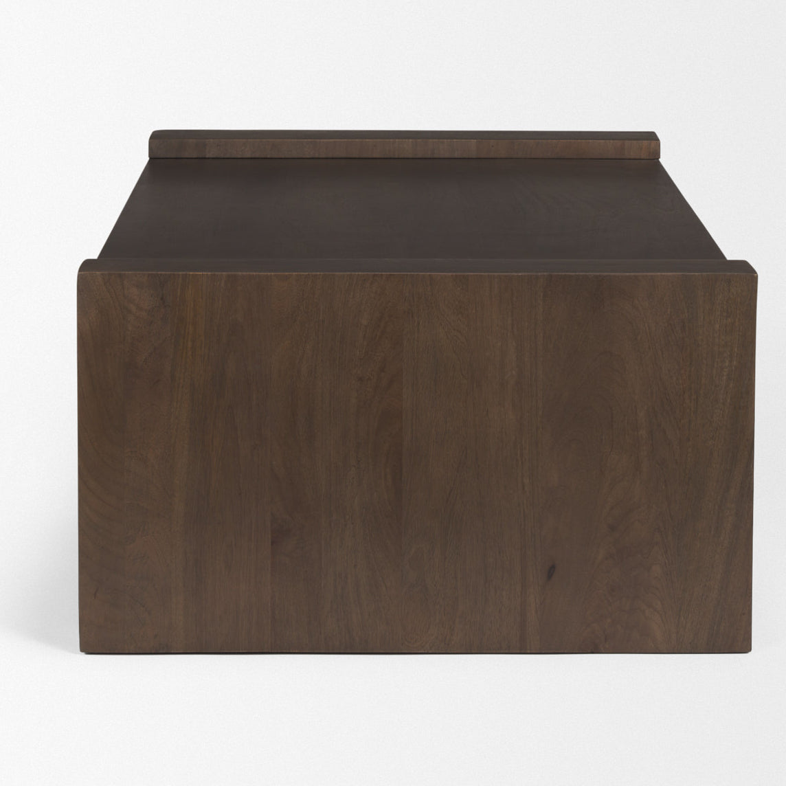 Mercana Wesson Dark Brown Wooden Rectangular Coffee Table