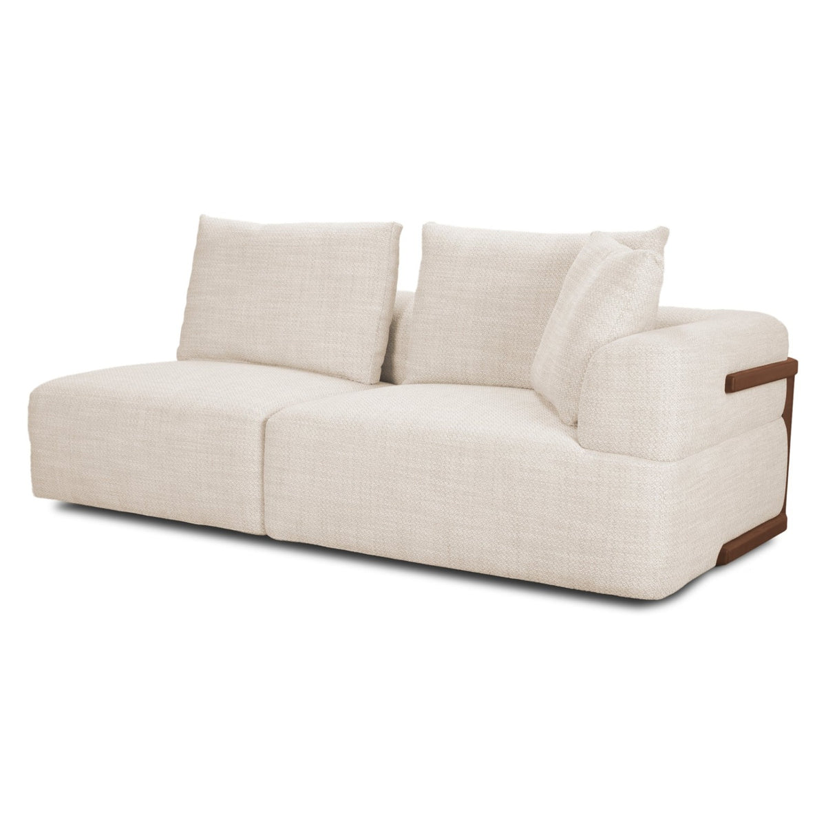 Mercana Warner Oatmeal 2 Piece Long Sofa Set