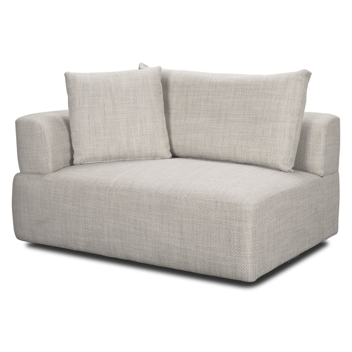 Mercana Warner Gray 3 Piece Sofa Set w/Corner Piece